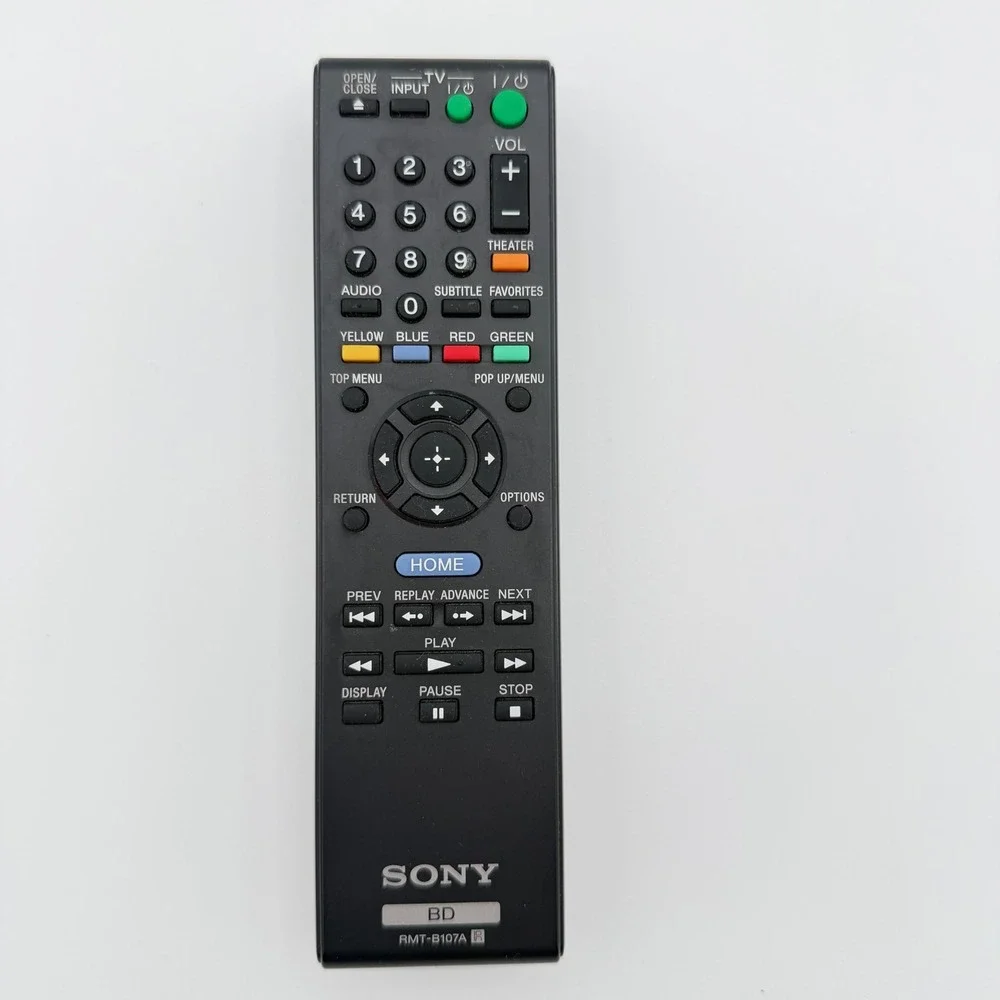 Sony RMT-B107A OEM Blu-Ray Player Remote Control Tested Genuine